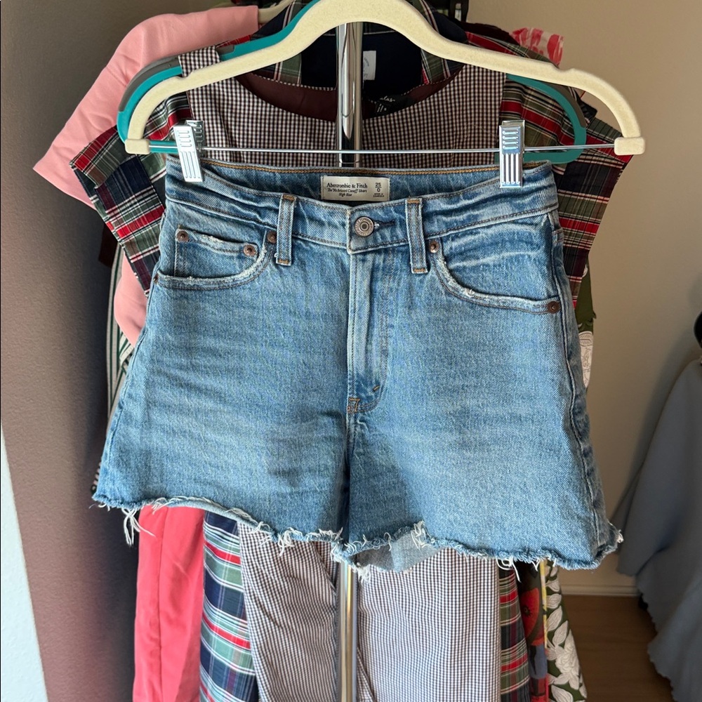 Abercrombie Light Blue Jean Shorts